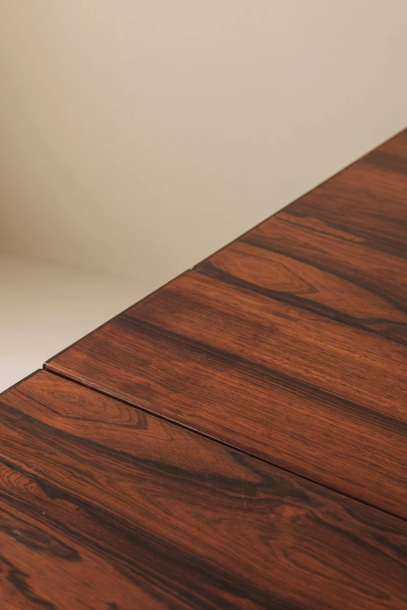 Rosewood folding table by Bendt Winge, Norway 1960s.