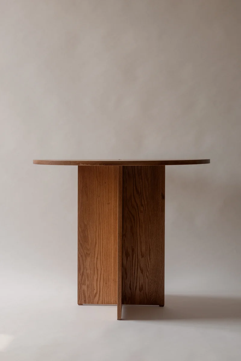 The Axis Table in Wood and Metal