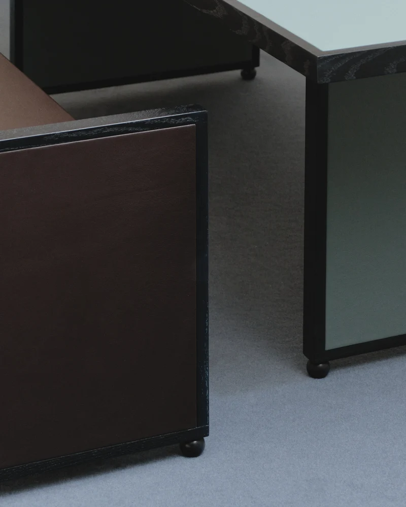 Large Table with Bond Leather