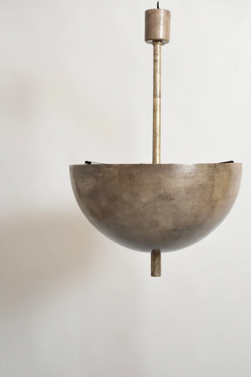 Vintage Modernist iron ceiling lamp, 1920s