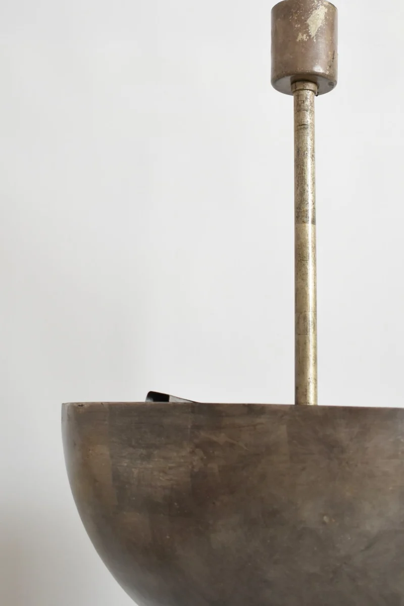 Vintage Modernist iron ceiling lamp, 1920s