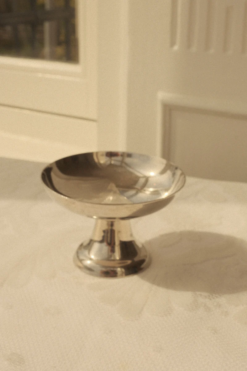 Stainless Steel Pedestal Coupes - Wide Bowl