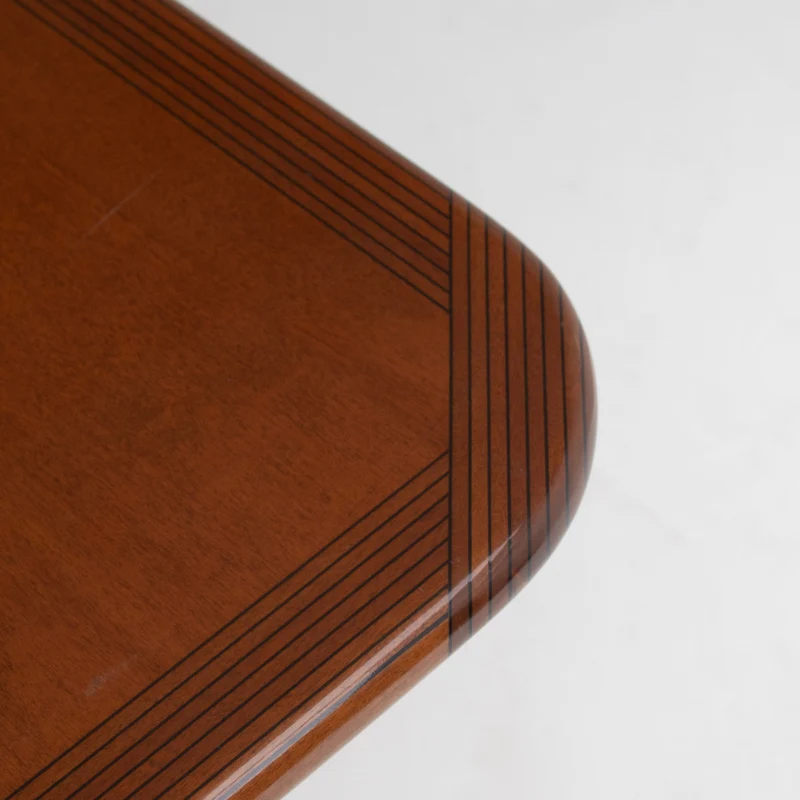Afra & Tobia Scarpa Dining Table in Walnut with Graphic Inlay