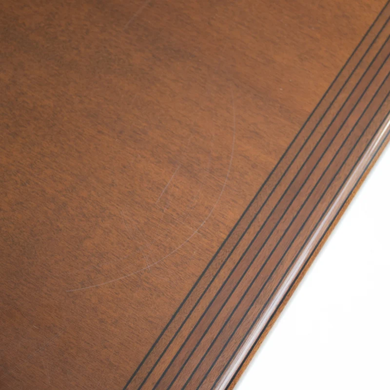 Afra & Tobia Scarpa Dining Table in Walnut with Graphic Inlay