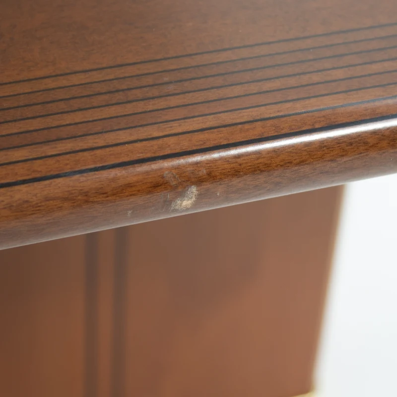 Afra & Tobia Scarpa Dining Table in Walnut with Graphic Inlay
