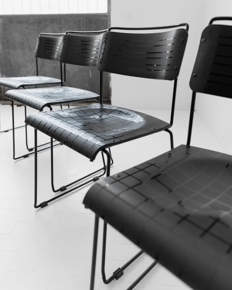 1980s Dining Chairs, Set of 4, Postmodern Design