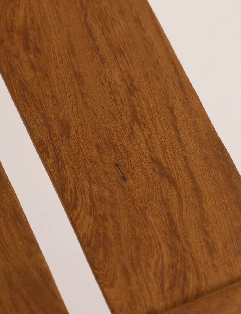Large one-of-a-kind Baoulé chair in solid wood