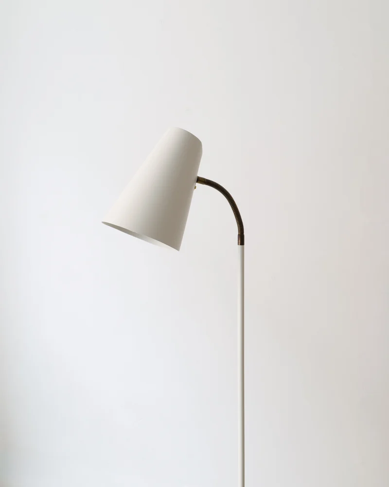 Vintage Harald Notini Böhlmarks Model 225 Brass Floor Lamp 1940s