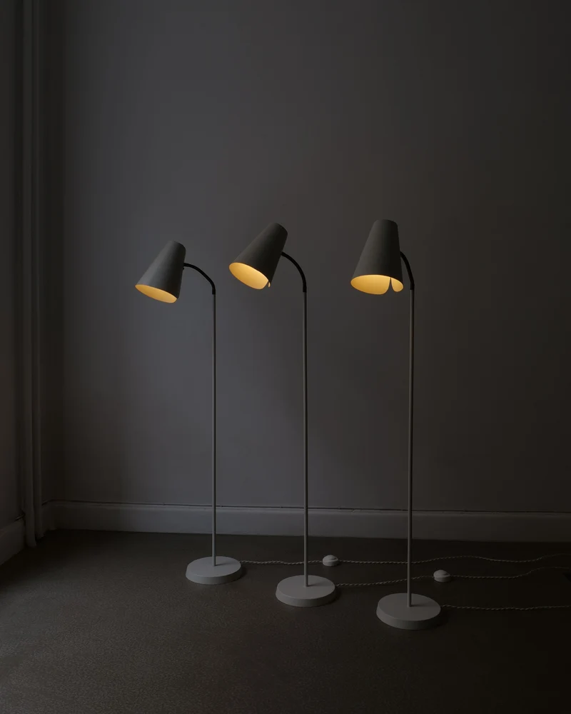 Vintage Harald Notini Böhlmarks Model 225 Brass Floor Lamp 1940s
