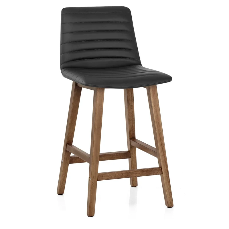 Tabouret de Bar Faux Cuir - Spritz Noir