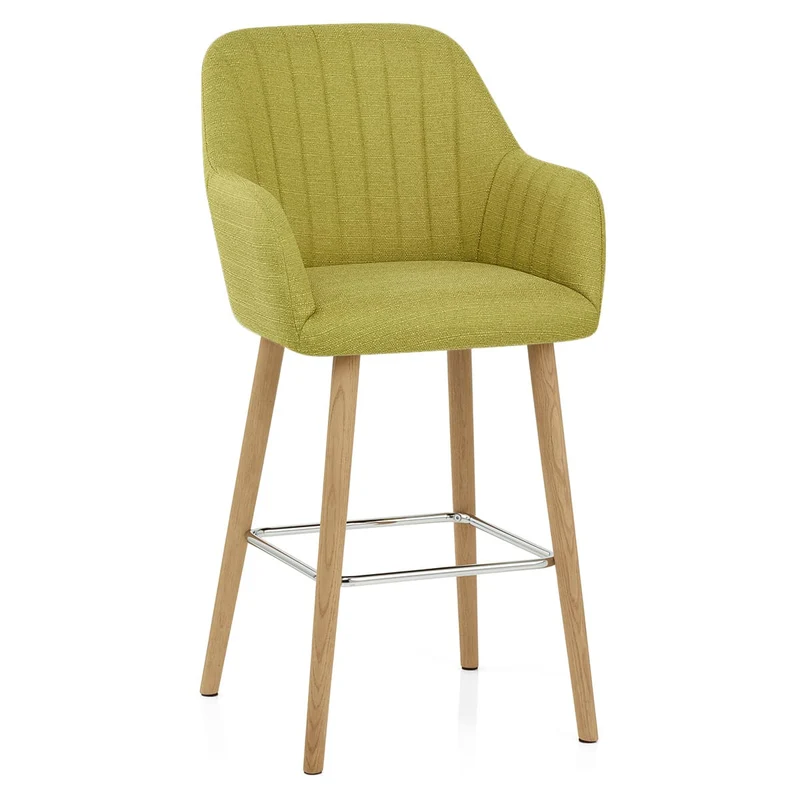 Tabouret de Bar Tissu - Rio Vert