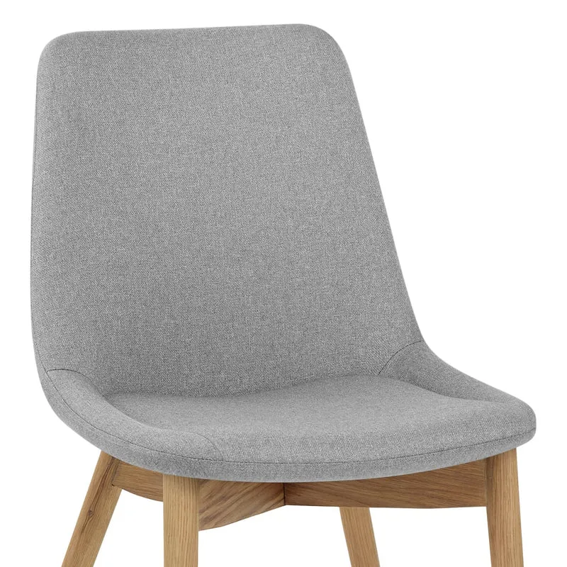 Chaise Bois Tissu - Kobe Gris
