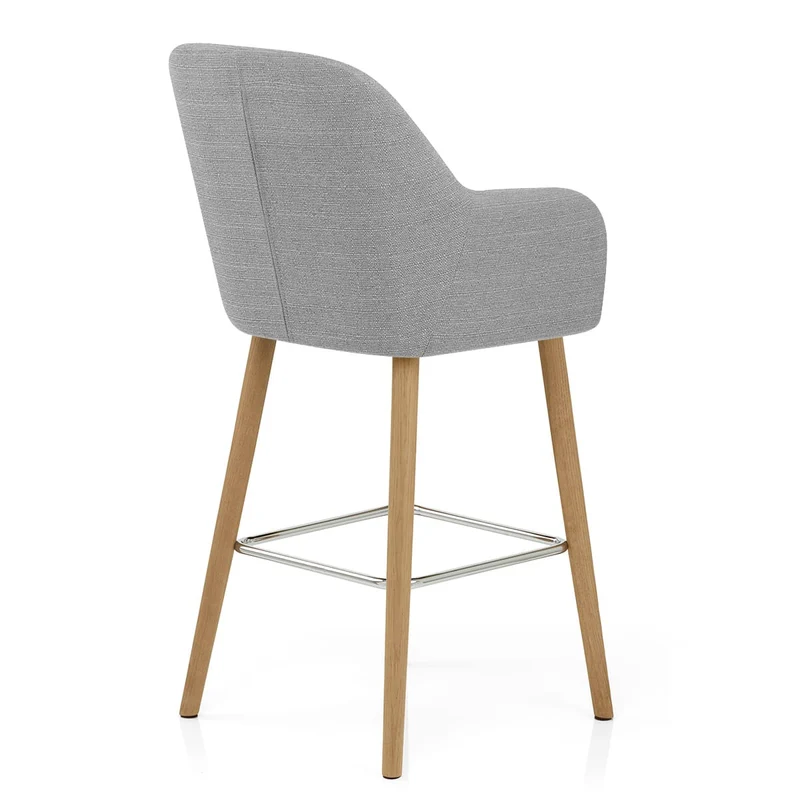 Tabouret de Bar Tissu - Rio Gris