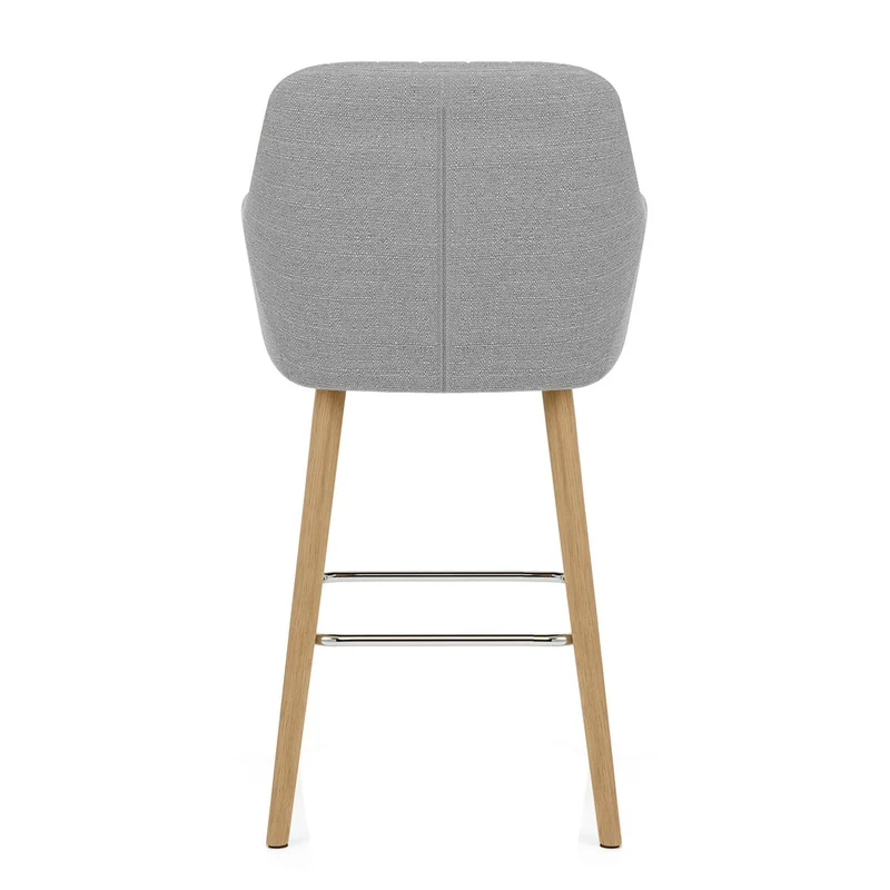 Tabouret de Bar Tissu - Rio Gris