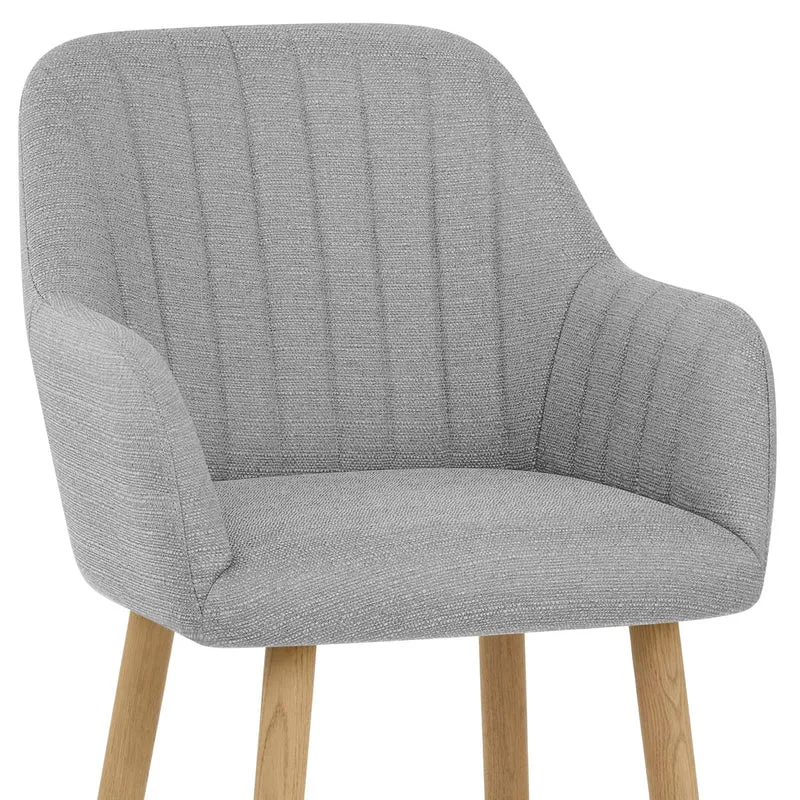 Tabouret de Bar Tissu - Rio Gris