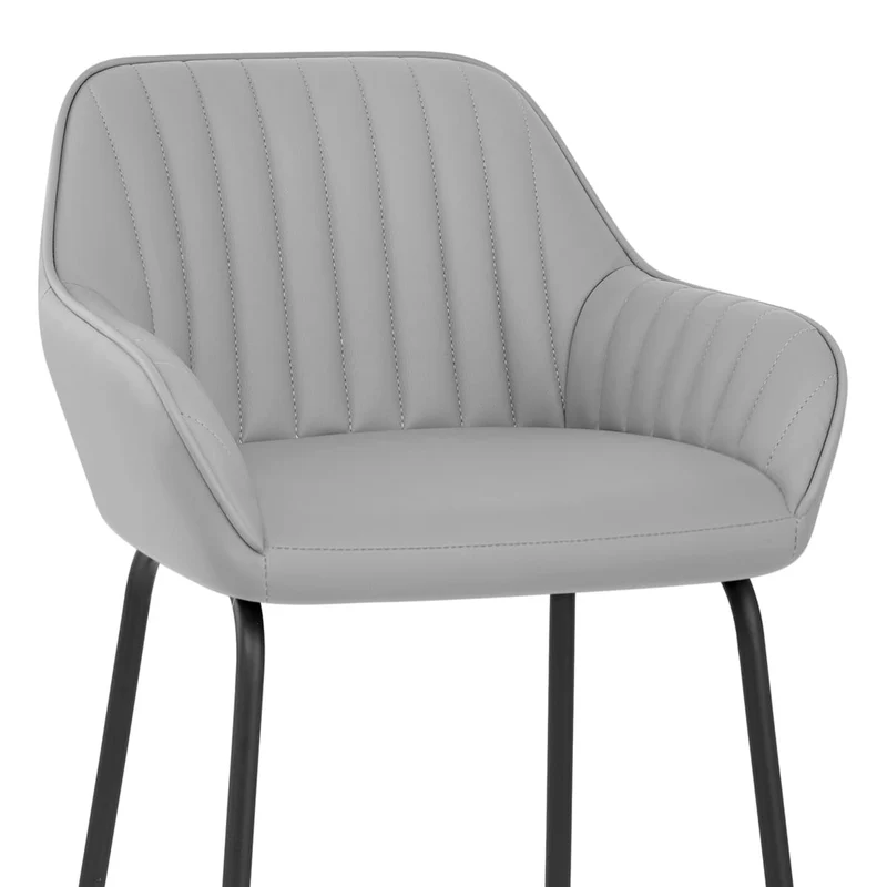 Chaise de Bar Faux Cuir - Kanto Gris