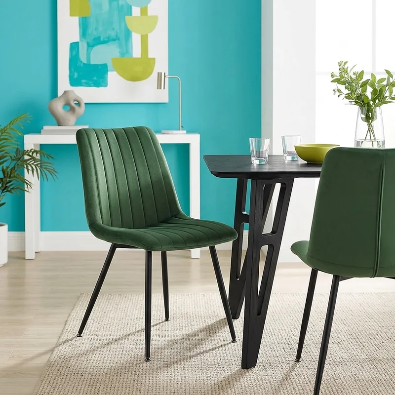 Chaise Velours - Lagos Vert