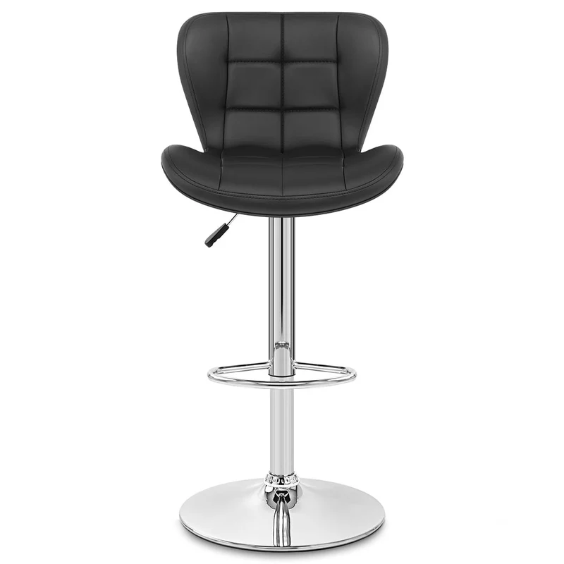 Chaise de bar Simili Cuir - Houston Noir