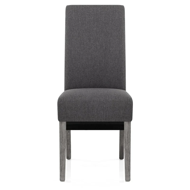 Chaise Bois Tissu - Carlo Gris Foncé