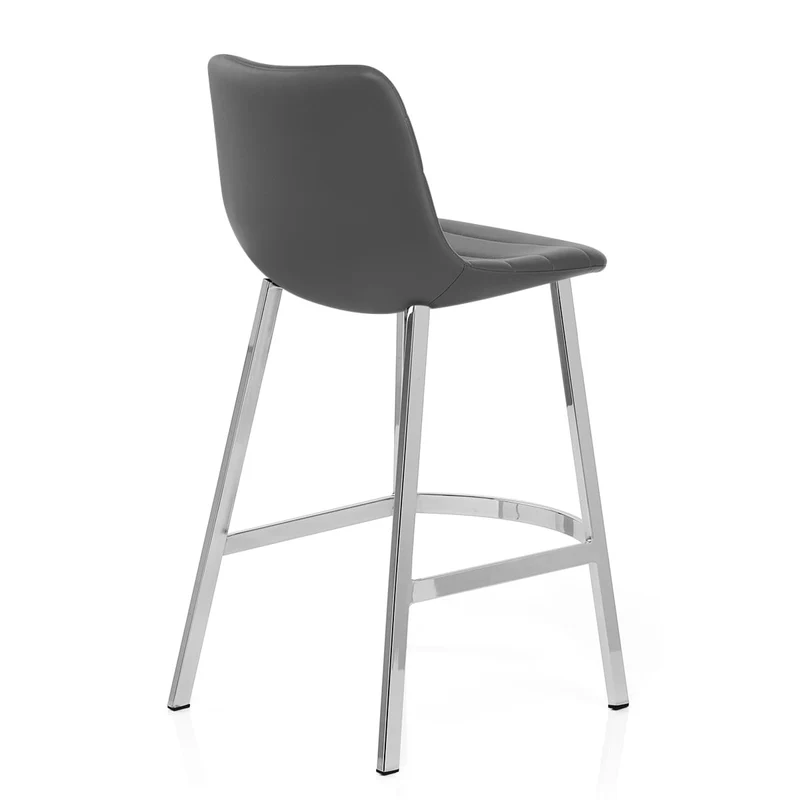 Chaise de Bar Faux Cuir - Scala Gris