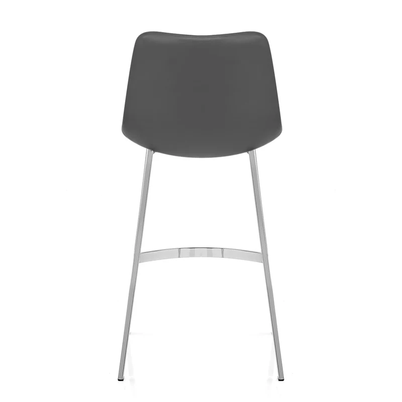 Chaise de Bar Faux Cuir - Scala Gris