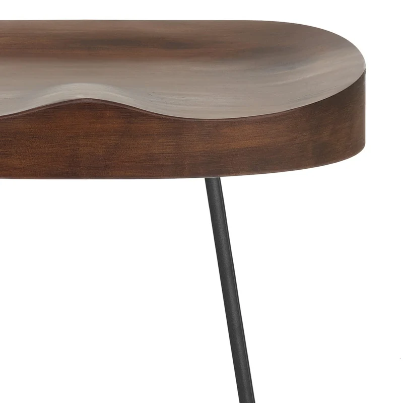 Tabouret Noir et Bois Foncé - Freedom Bois