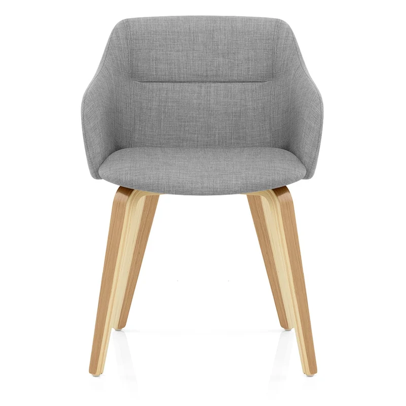 Chaise Bois Tissu - Harley Gris