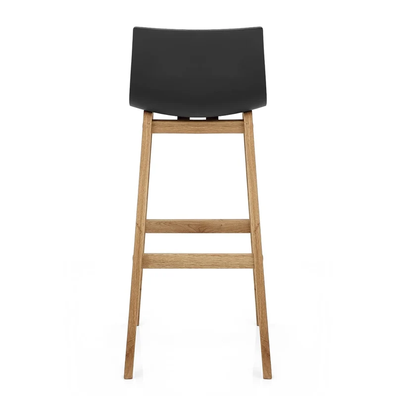 Tabouret de Bar Résine Bois - Haut Drift Noir