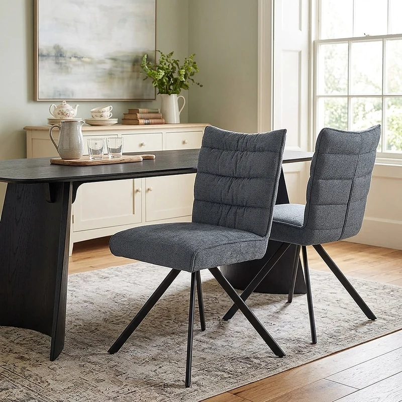 Chaise Tissu - Forte Bleu