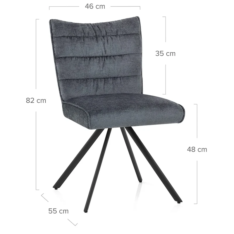 Chaise Tissu - Forte Bleu