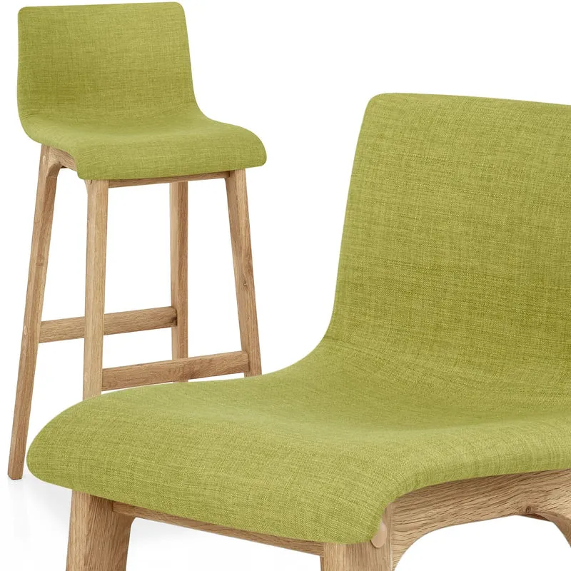 Tabouret de Bar en Tissu - Drift Vert