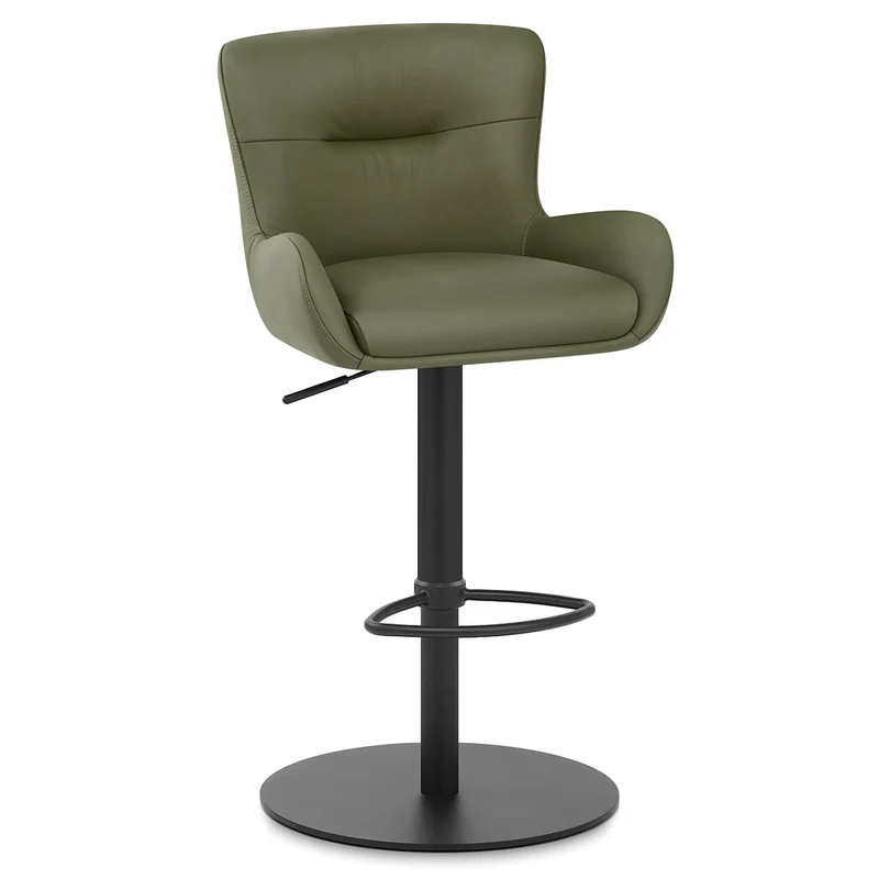 Tabouret Cuir Véritable - Faraday Vert