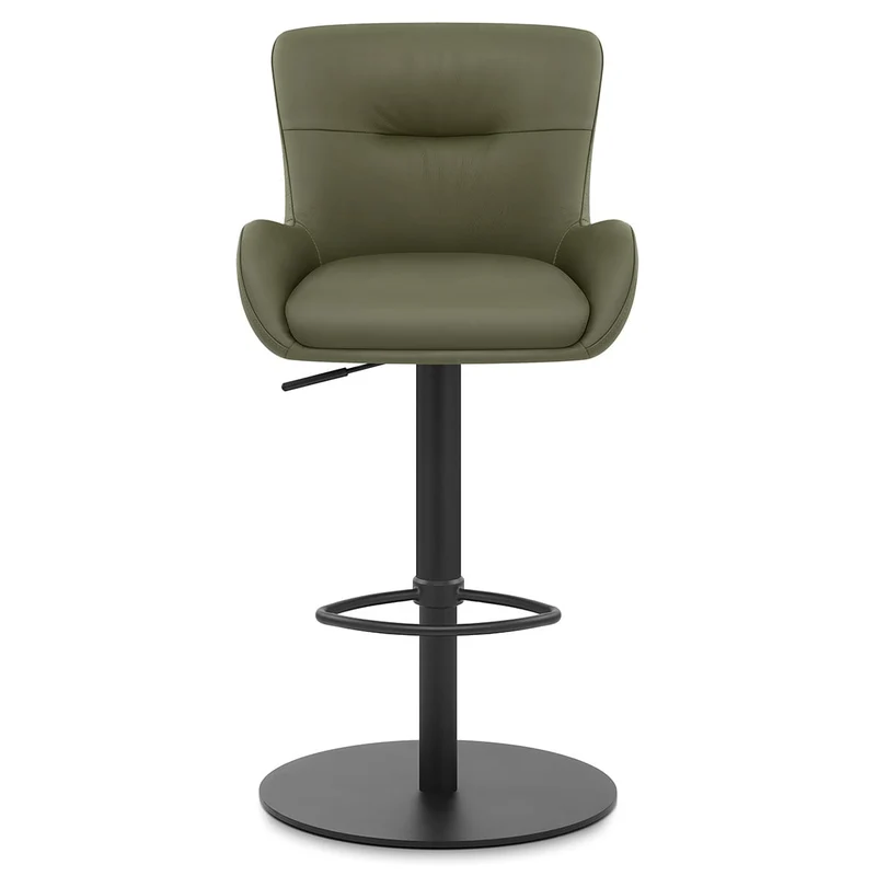 Tabouret Cuir Véritable - Faraday Vert