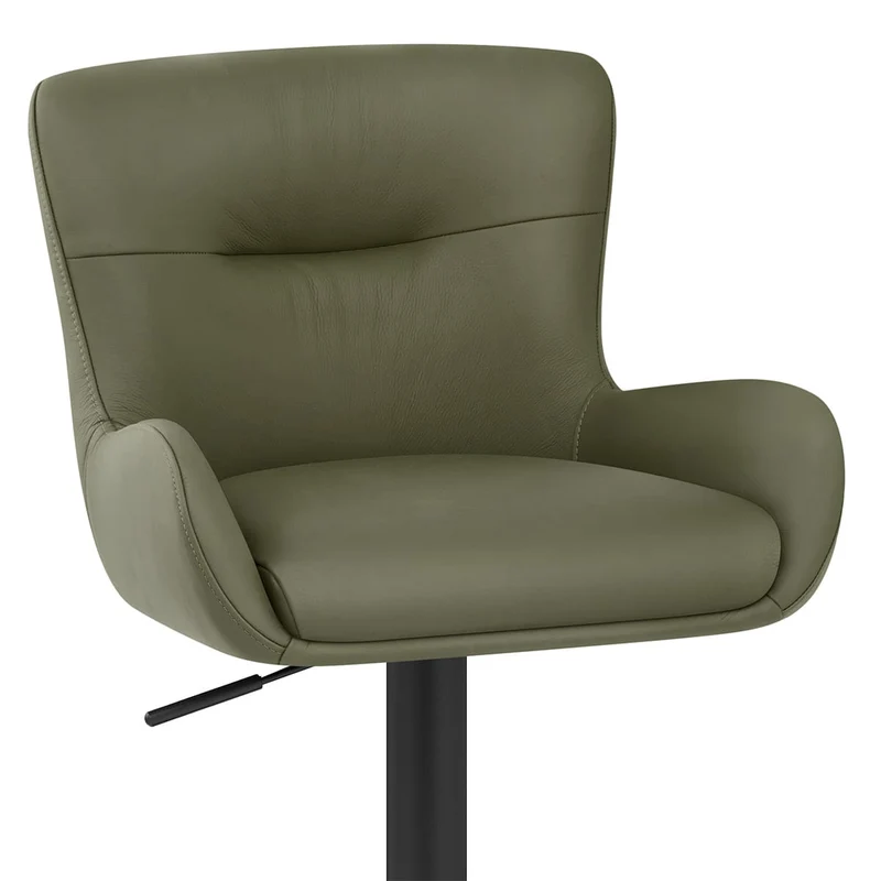 Tabouret Cuir Véritable - Faraday Vert