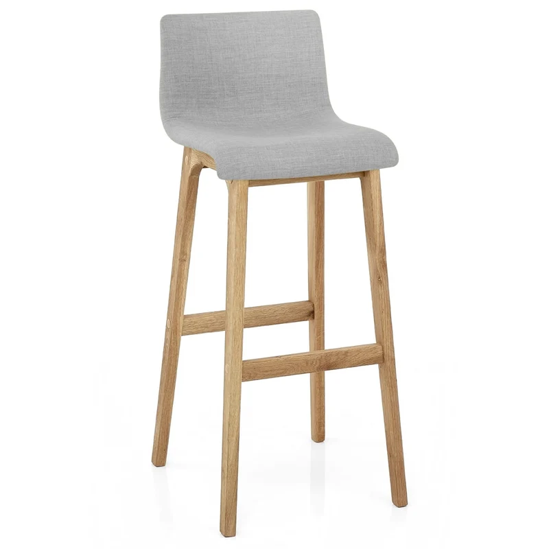 Tabouret de Bar en Tissu - Drift Gris