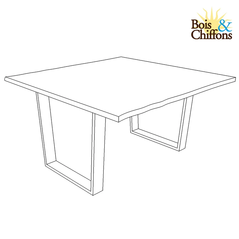 Table carrée 140 cm | Acacia Forest