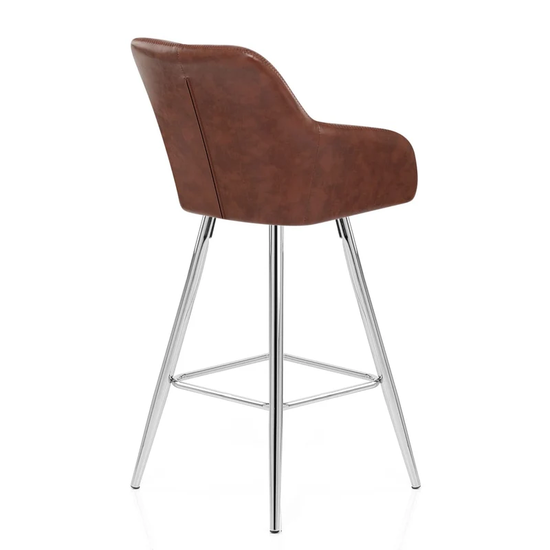 Tabouret de Bar Faux Cuir Antique - Mason Marron