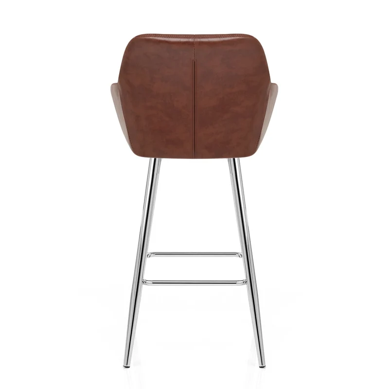Tabouret de Bar Faux Cuir Antique - Mason Marron