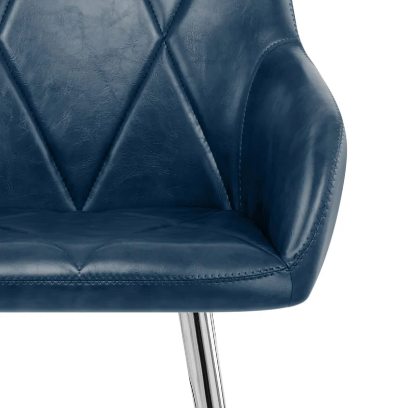 Tabouret de Bar Faux Cuir Antique - Mason Bleu
