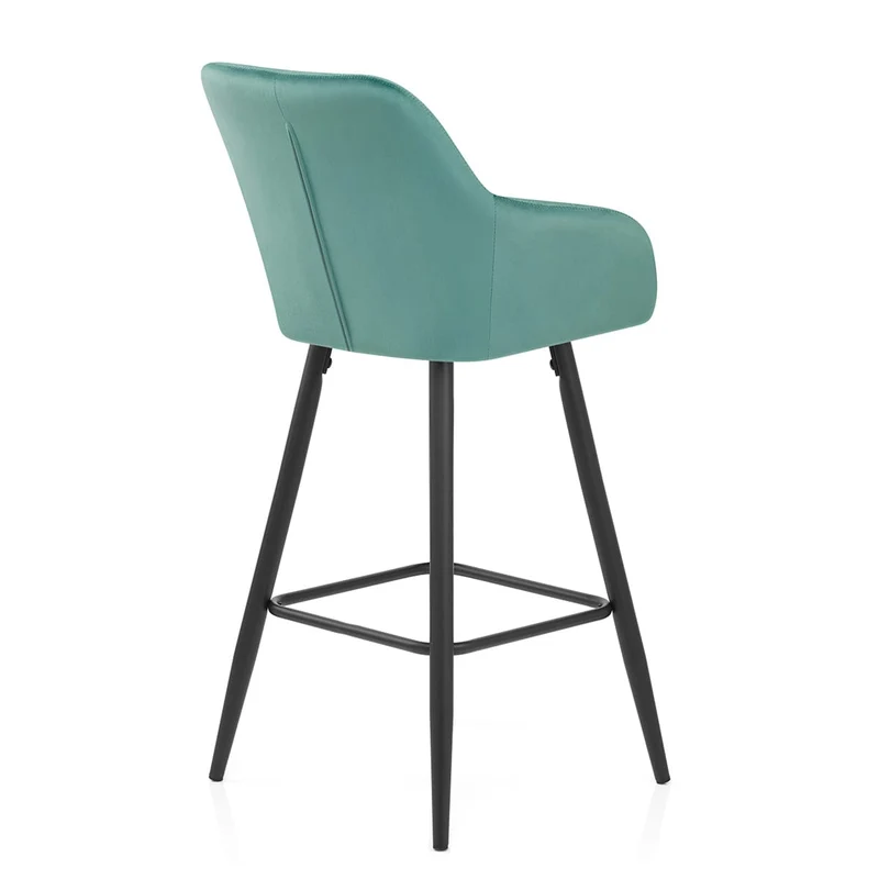 Tabouret de Bar Velours - Lanson Vert