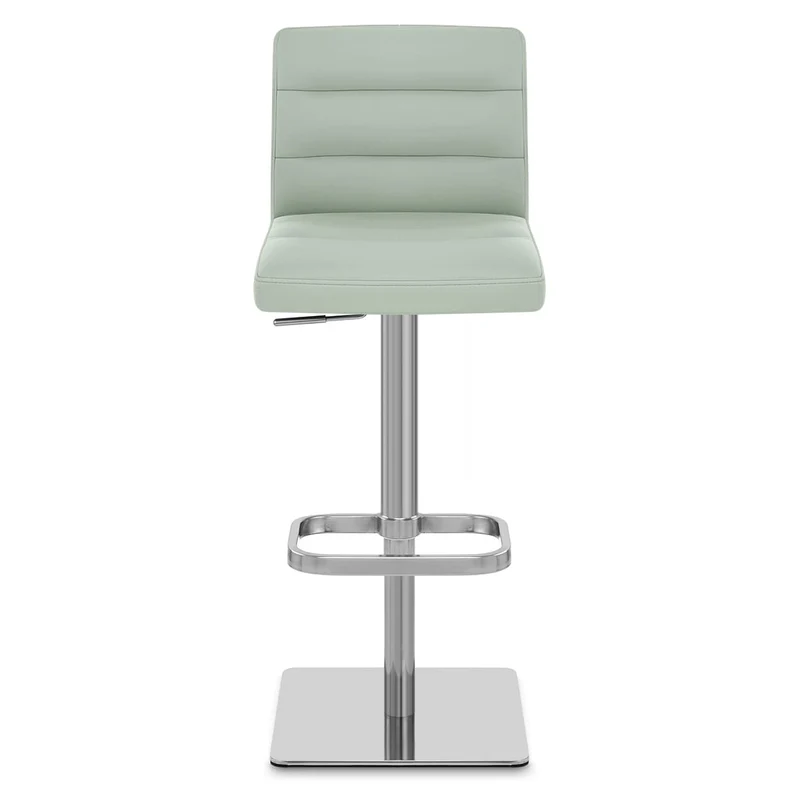 Chaise de Bar Cuir Chrome Brossé - Lush Vert