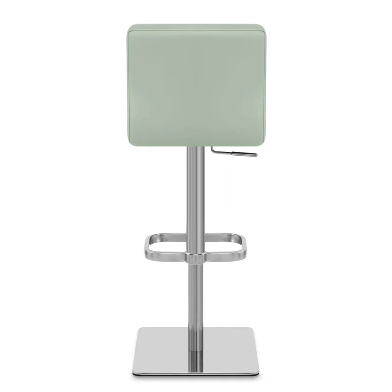 Chaise de Bar Cuir Chrome Brossé - Lush Vert