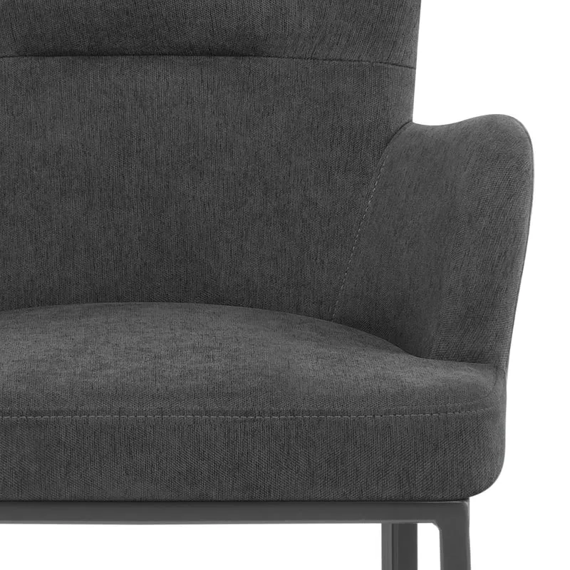 Tabouret de Bar Tissu - Porter Gris Foncé
