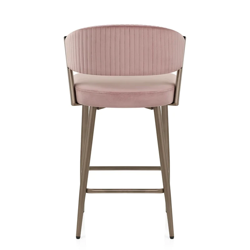Tabouret velours - Lusso Rose