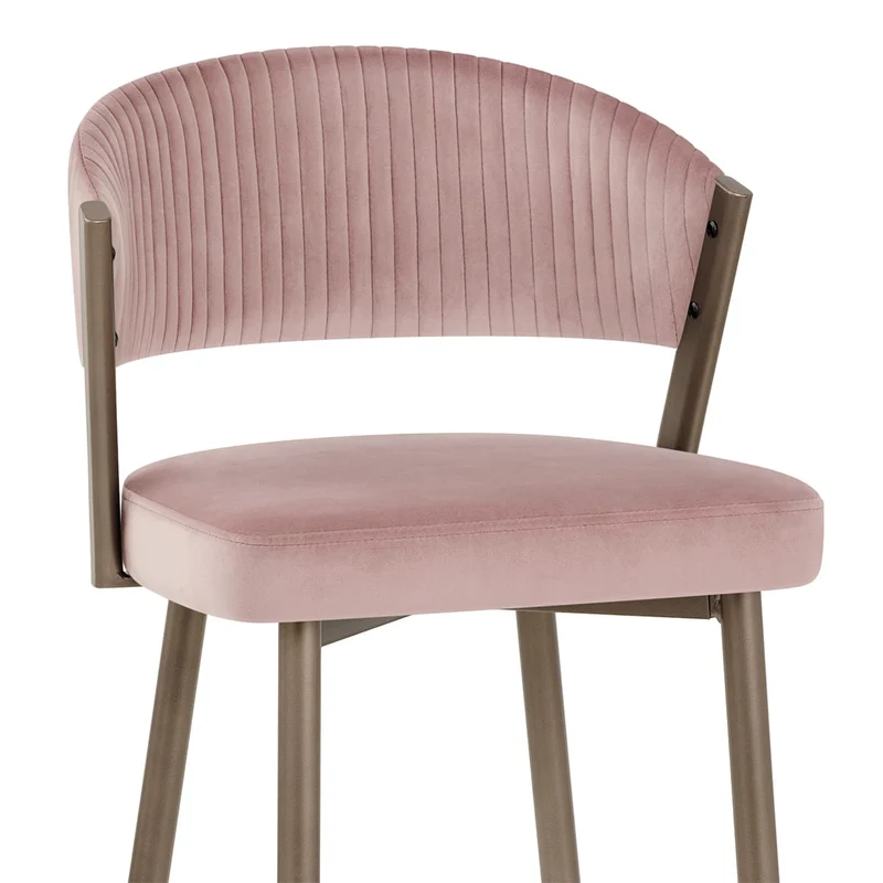 Tabouret velours - Lusso Rose