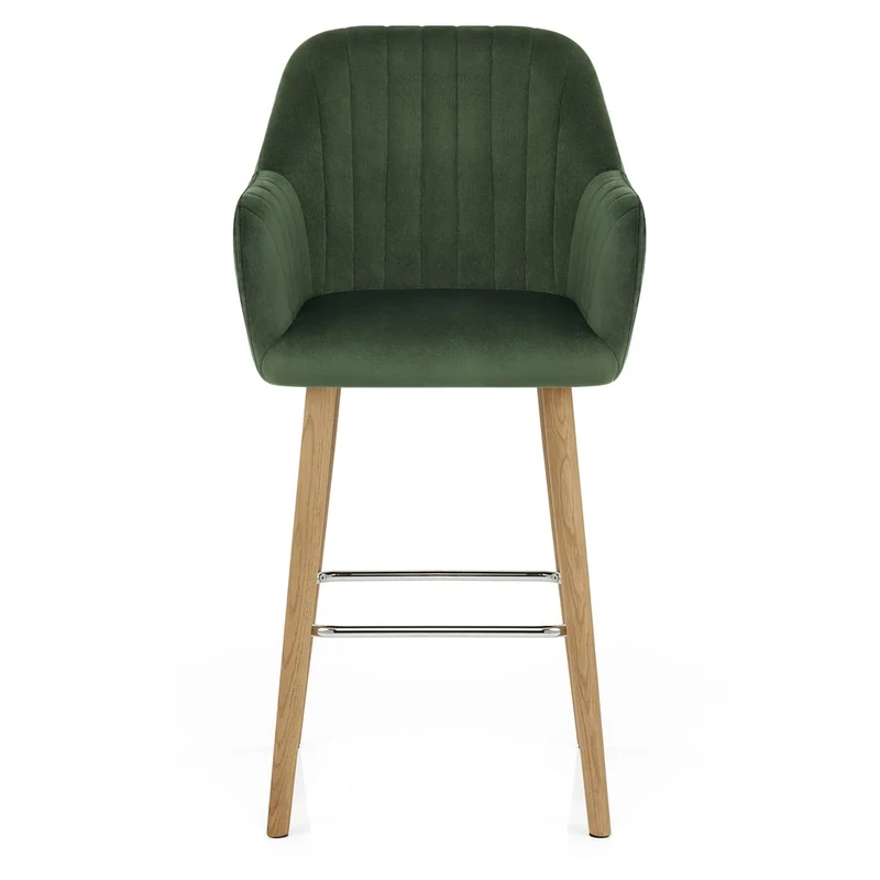 Chaise de bar Bois Velours - Rio Vert