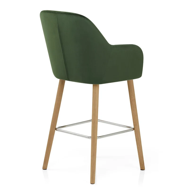 Chaise de bar Bois Velours - Rio Vert