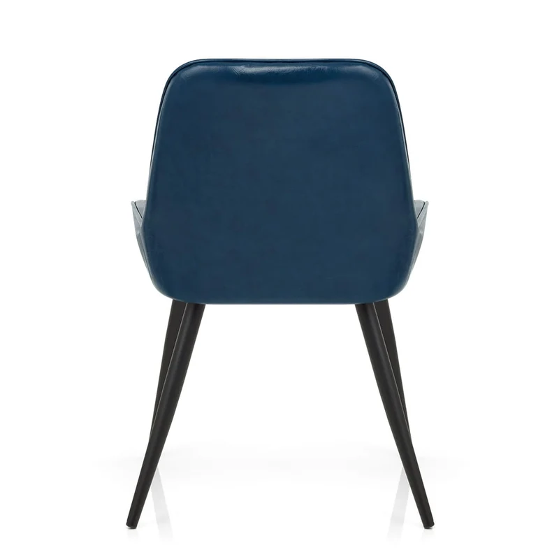 Chaise Faux Cuir Antique - Lincoln Bleu