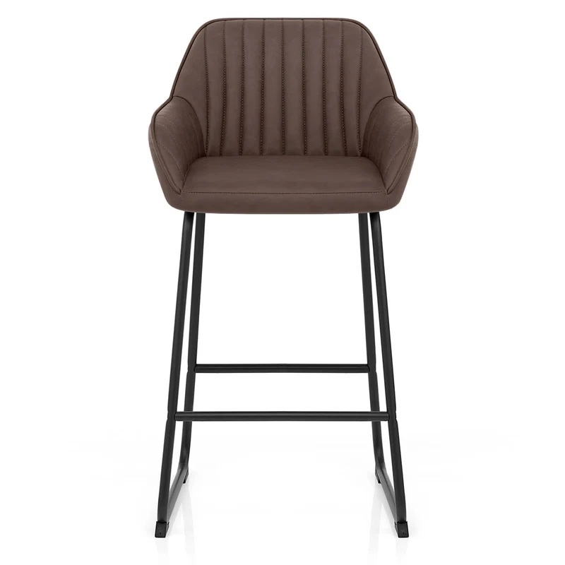 Chaise de Bar Faux Cuir - Kanto Marron