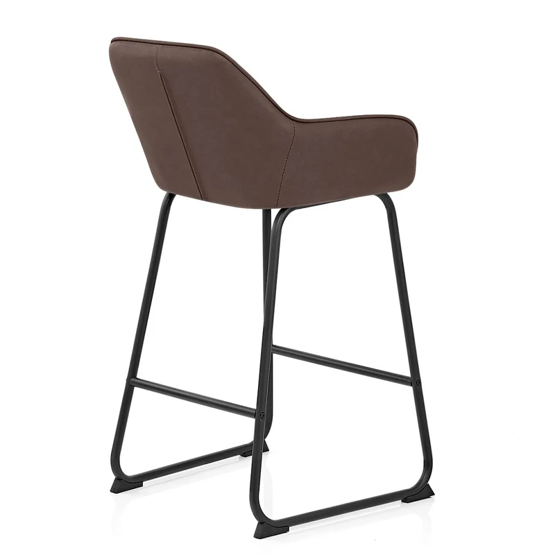Chaise de Bar Faux Cuir - Kanto Marron
